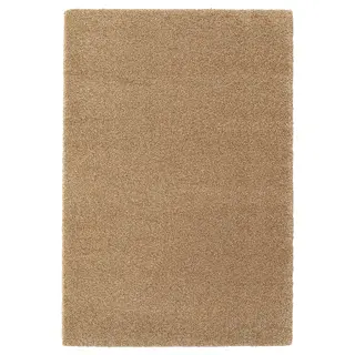 BREVBÄRARE rug, high pile, deep beige, 160x230 cm