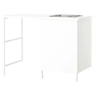 ENHET storage combination, white, 139x63.5x90.5 cm