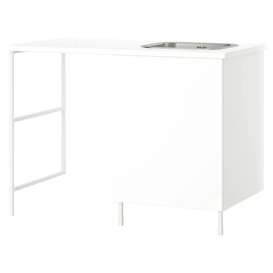 ENHET Storage combination, white, 139x63.5x90.5 cm