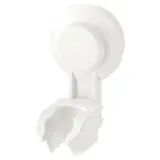 TISKEN hand shower park bracket w suc cup, white, Width 6 x Depth 8 x Height 10 cm