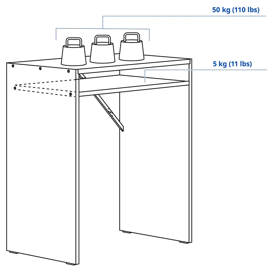 Illustration with measurements for the product: TORALD.