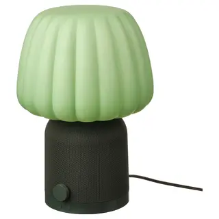 KULGLASS Bluetooth speaker lamp, dark green, Height 387 mm