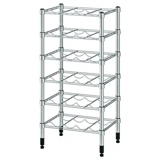 OMAR bottle shelf, galvanised, 46x36x94 cm