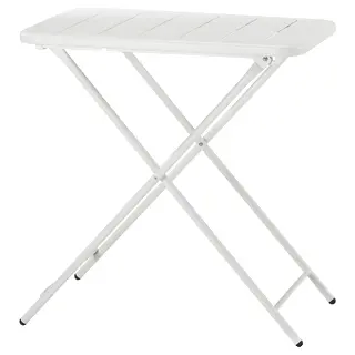 TORPARÖ table, outdoor, white/foldable, 70x42 cm