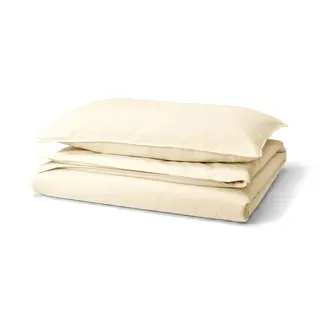 ÄNGSLILJA duvet cover and pillowcase, natural, 150x200/50x80 cm