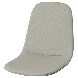 NORDMANSSKÄR seat shell, Tonerud grey, Width 43 x Depth 53 x Height 43 cm