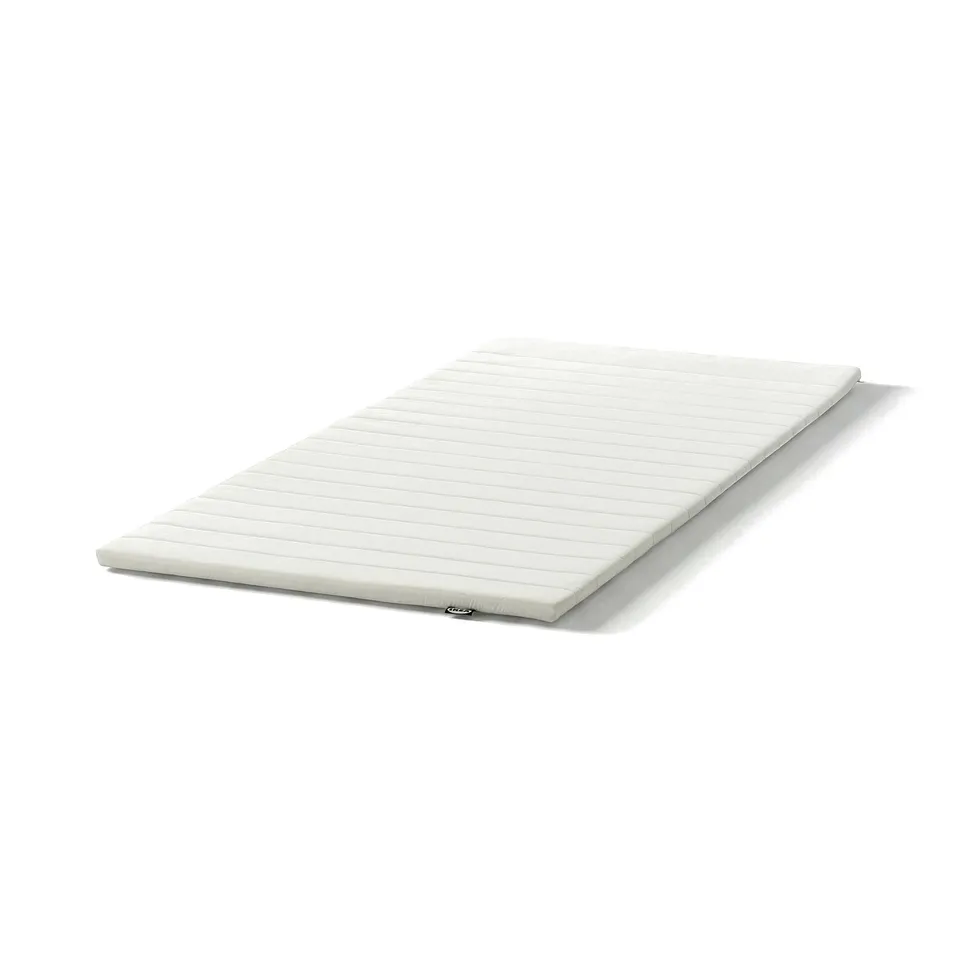 NOPAKTE Mattress pad, white, 90x200 cm