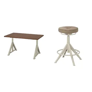 IDÅSEN/TROLLBERGET set: desk + active sit/stand support