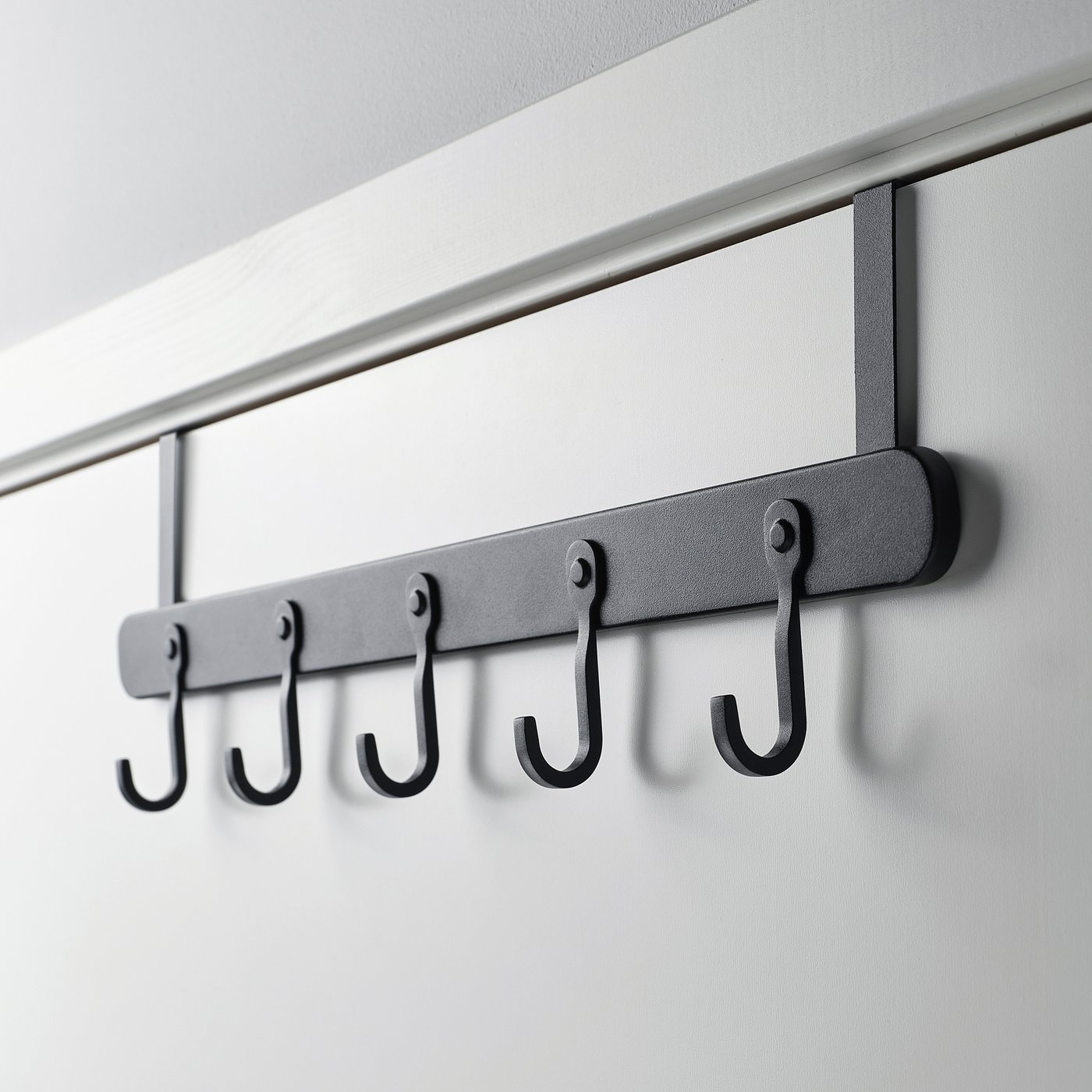 ÅRSJÖN Hanger for door/wall, black