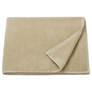 ÄNGHÖJDEN bath towel, light beige, Width 70 x Length 140 cm