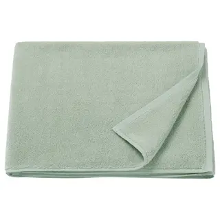 ÄNGHÖJDEN bath towel, pale grey-green, Width 70 x Length 140 cm
