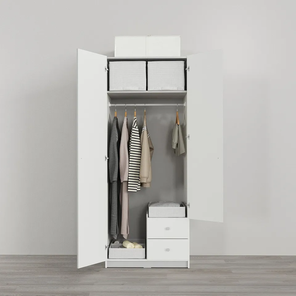 part: BRUKSVARA wardrobe with 2 doors and 2 drawers