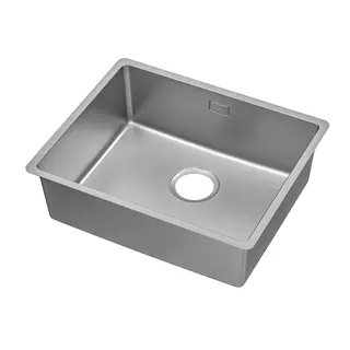VRESJÖN inset sink, 1 bowl, stainless steel, 54x44 cm