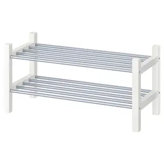 TJUSIG shoe rack, white, 79x32x37 cm
