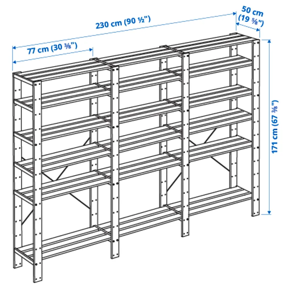 Illustration with measurements for the product: HEJNE.