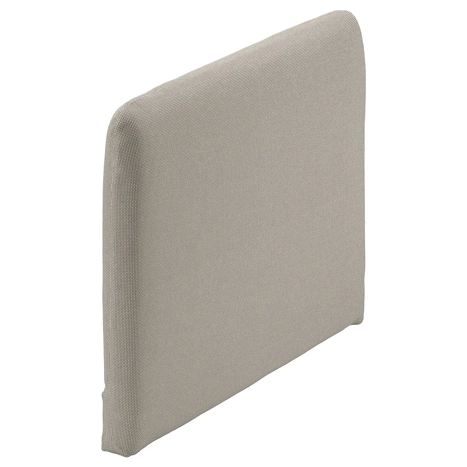 A SÖDERHAMN sofa cushion cover, grey, rectangular with rounded corners, textured fabric.
