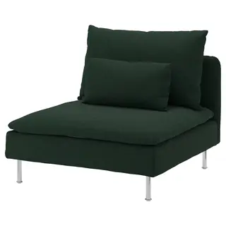 SÖDERHAMN cover for 1-seat section, Tallmyra dark green
