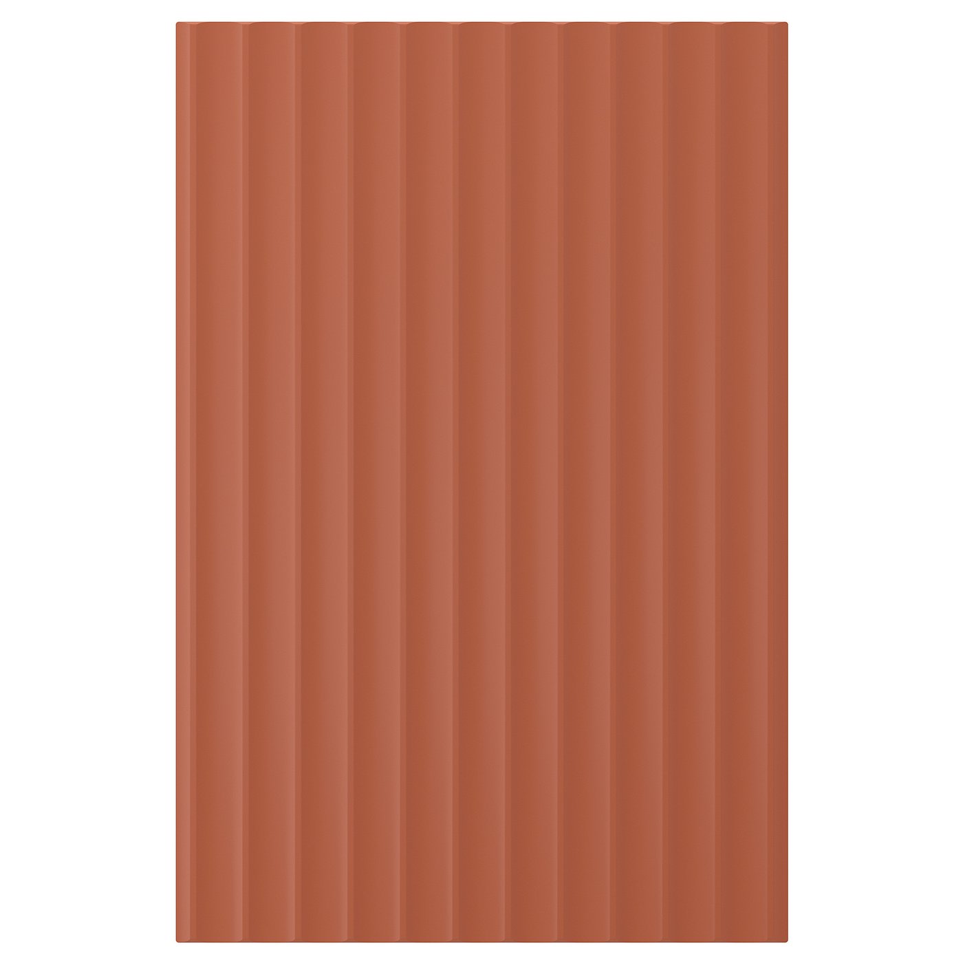 TERRSJÖ Door, red-brown wave pattern, 40x60 cm