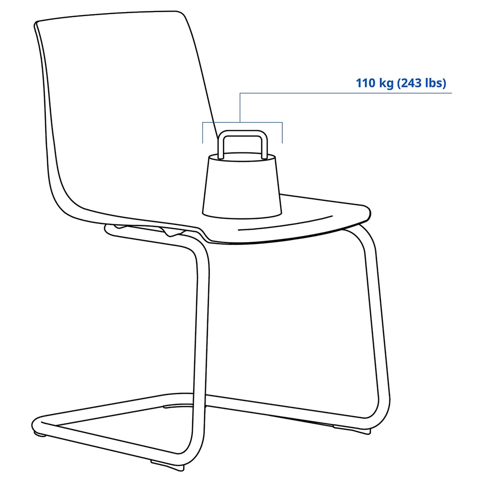 TOBIAS Chair, transparent/chrome-plated