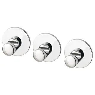 SKOGHALL hook, self-adhesive, chrome-plated
