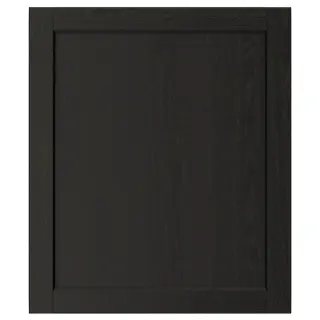 LERHYTTAN door, black stained, Width 59.7 x Height 69.7 cm