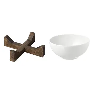 IKEA set: serving stand + bowl