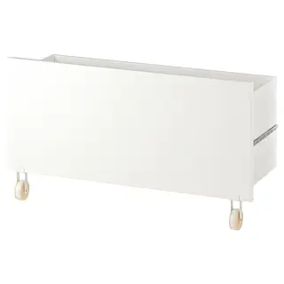 BILLY drawer, white/with castors, 80x28x44 cm