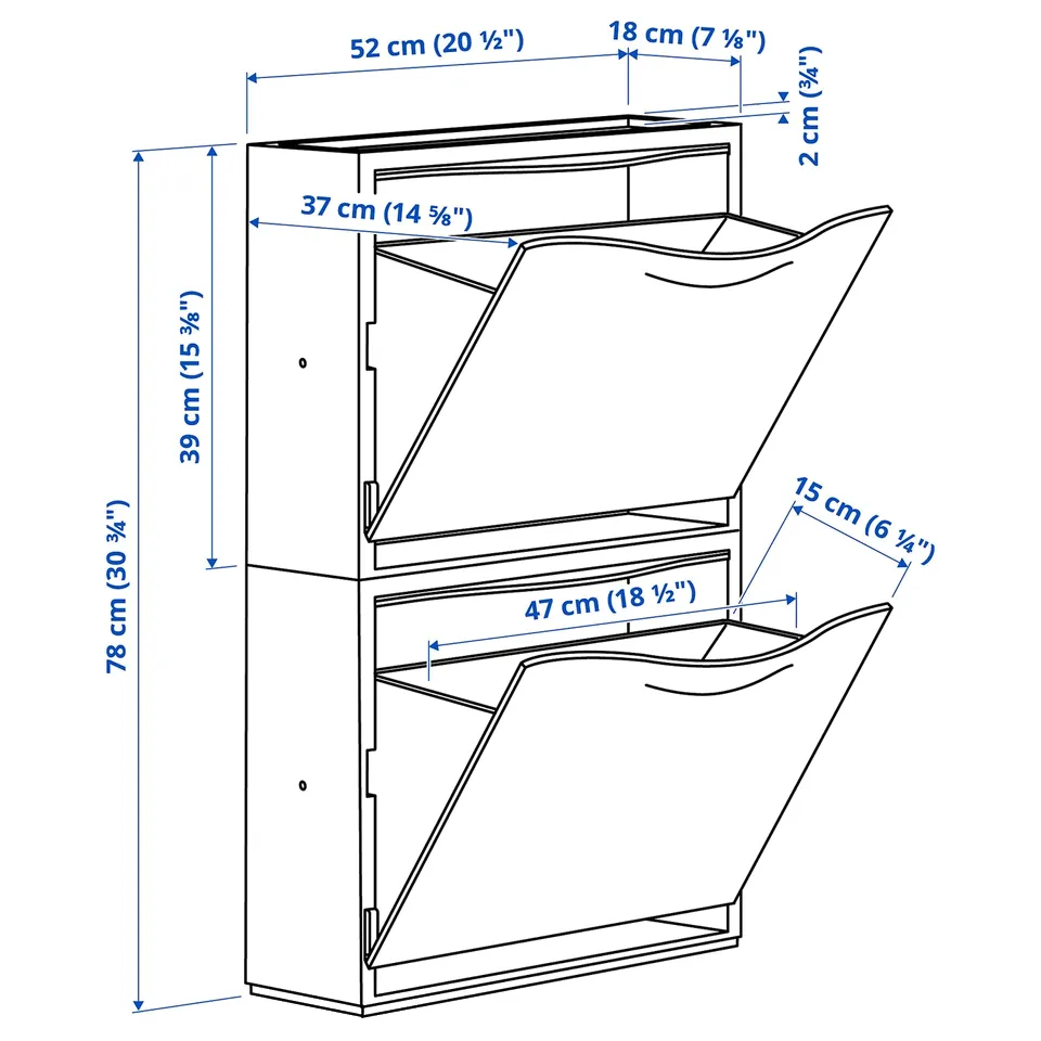 part: TRONES shoe cabinet/storage