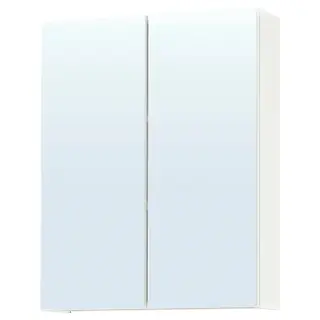 ENHET mirror cabinet with doors, white, 60x17x75 cm
