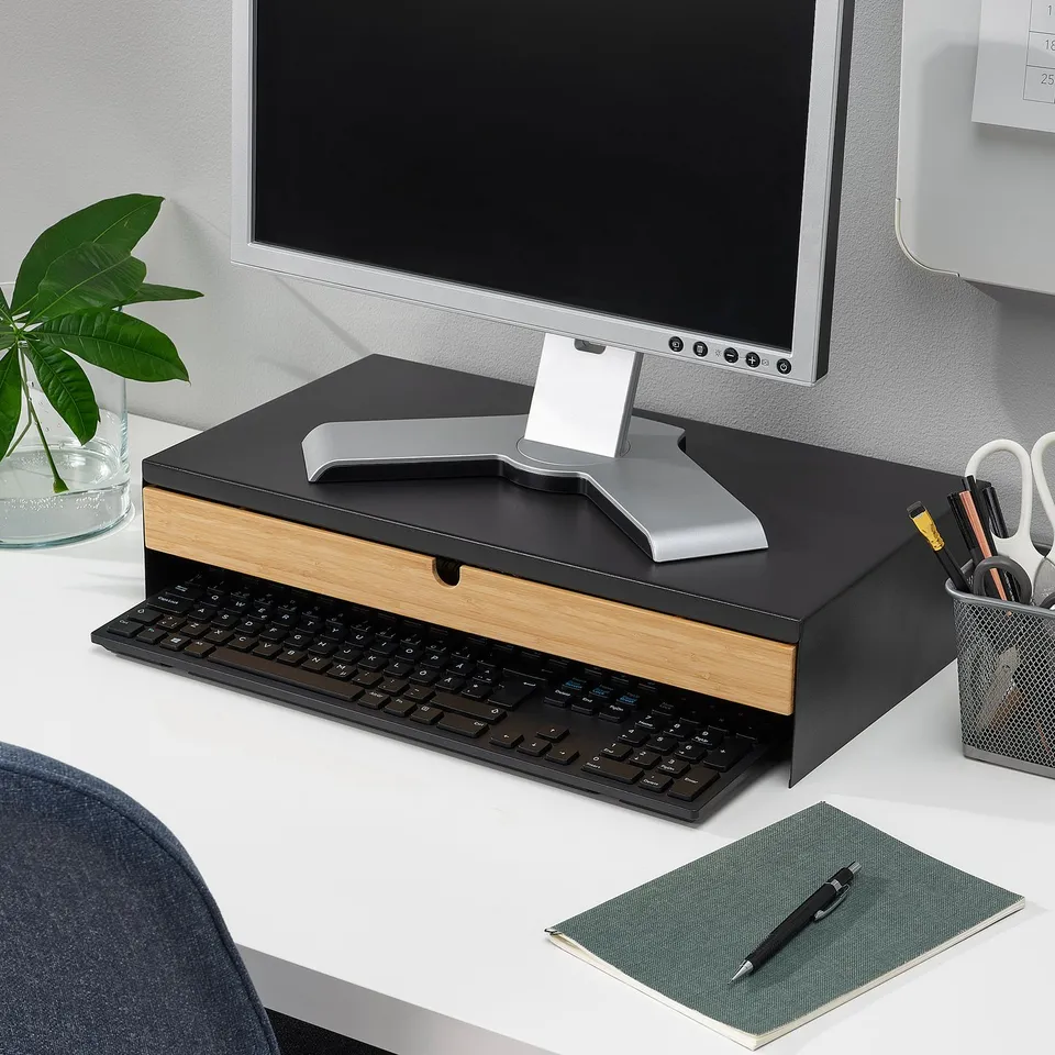 part: ELLOVEN monitor stand with drawer