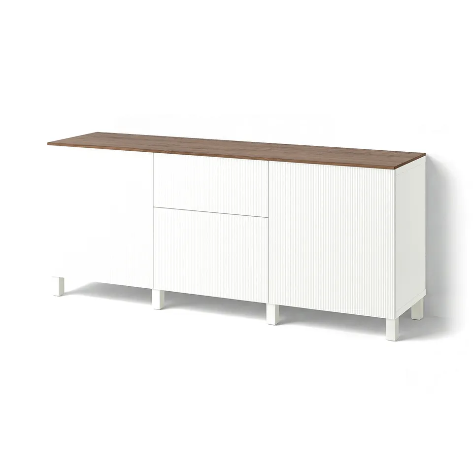 BESTÅ Storage combination with drawers, white/Förvaltare white, 180x42x75 cm
