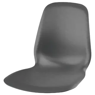 SKÅLSTA seat shell, plastic black, Height 42 cm