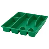 SMÄCKER cutlery tray, bright green, 31x26 cm