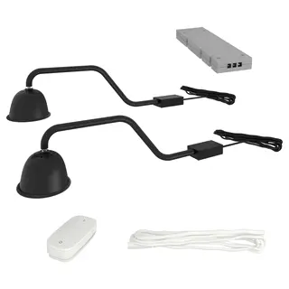 TVÄRDRAG / TRÅDFRI lighting kit, black