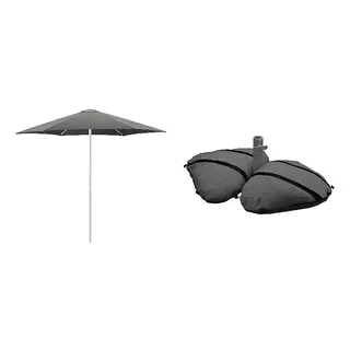 HÖGÖN/IGGÖN set: parasol+parasol base