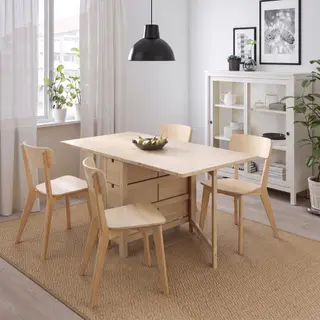 LISABO/NORDEN set: table + chair x4