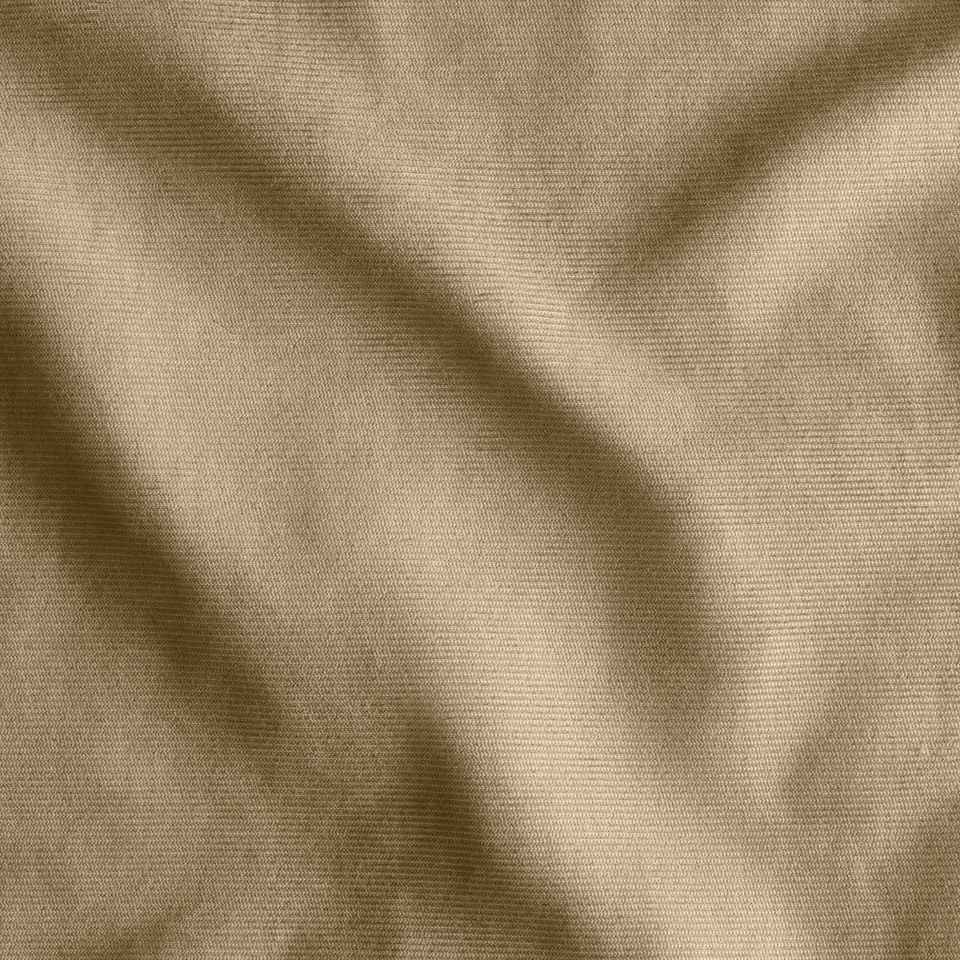 This image displays a close-up of elegant, textured beige fabric, likely used for upholstery, showcasing its smooth and inviting quality.