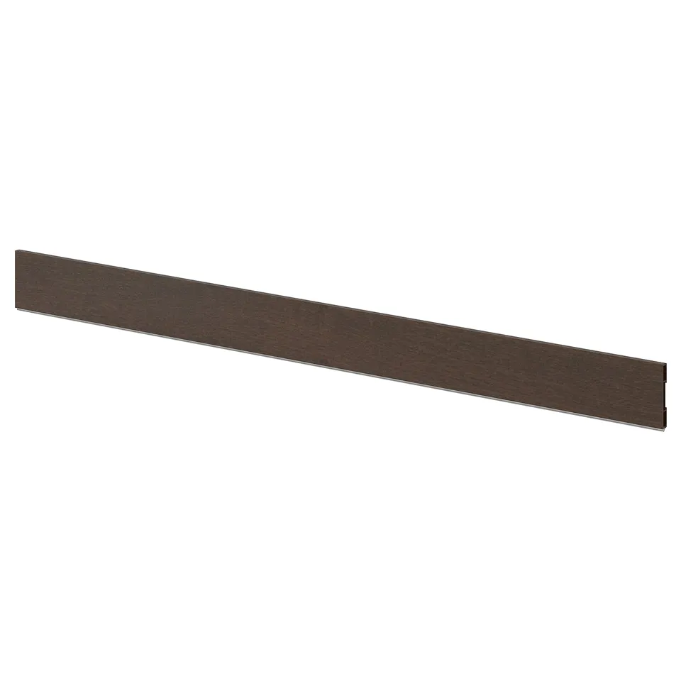 SINARP dark wood-like kitchen plinth, sleek rectangular shape.