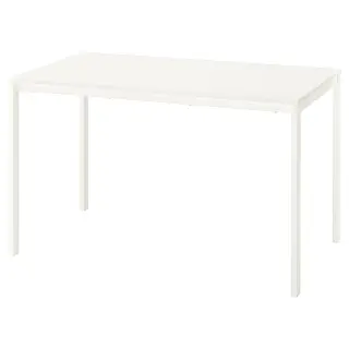 VIHALS table, white/white, 125x74 cm