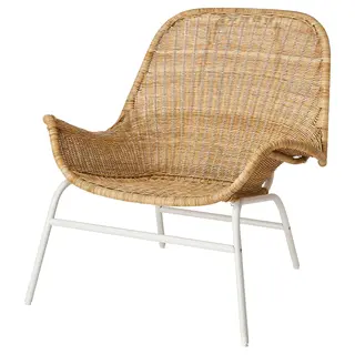 FRYKSÅS armchair, rattan, Width 89 x Depth 85 x Height 84 cm
