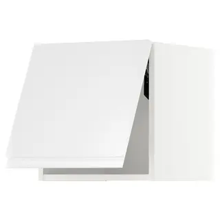 METOD wall cabinet horizontal, white/Voxtorp high-gloss/white, Width 40.0 x Depth 38.6 x Height 40.0 cm