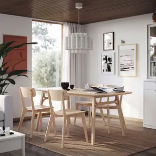 LISABO/VOXLÖV set: dining table + chair x4