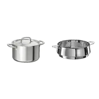 IKEA/STABIL set: pot with lid + steamer insert