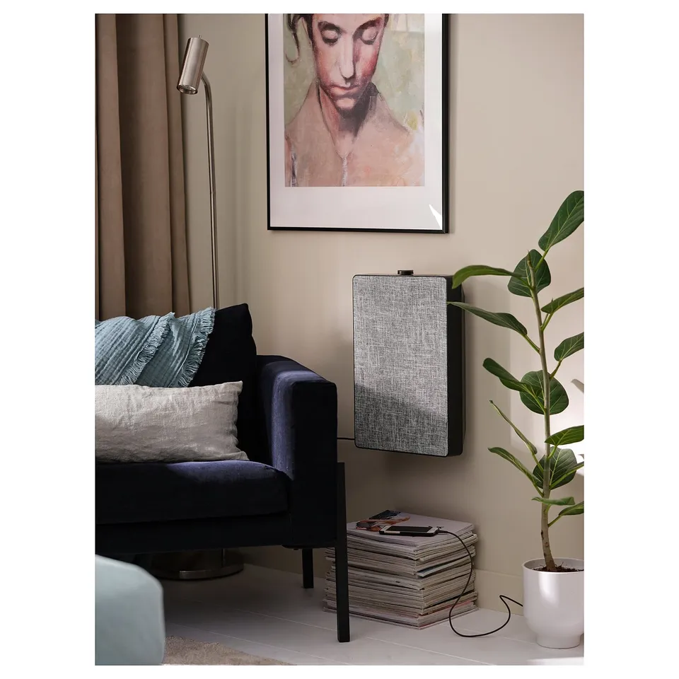 FÖRNUFTIG / VINDRIKTNING Air purifier/air quality sensor, white/black
