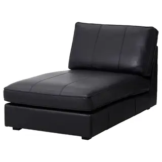 KIVIK chaise longue, Grann/Bomstad black, Width 90 x Depth 163 x Height 83 cm
