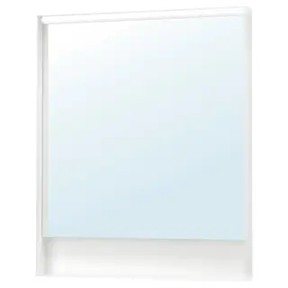 FAXÄLVEN mirror with built-in lighting, 80x95 cm