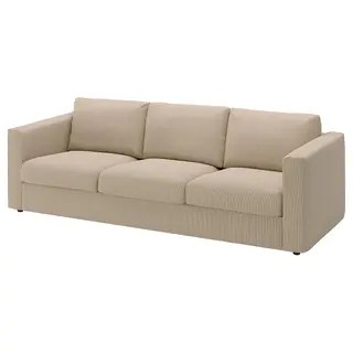 VIMLE 3-seat sofa, Kelinge beige, Width 241 x Depth 98 cm