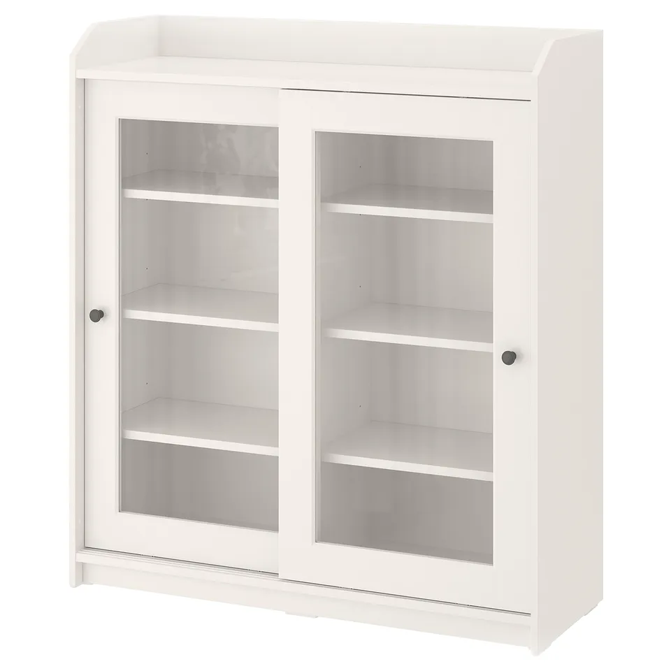 part: HAUGA glass-door cabinet