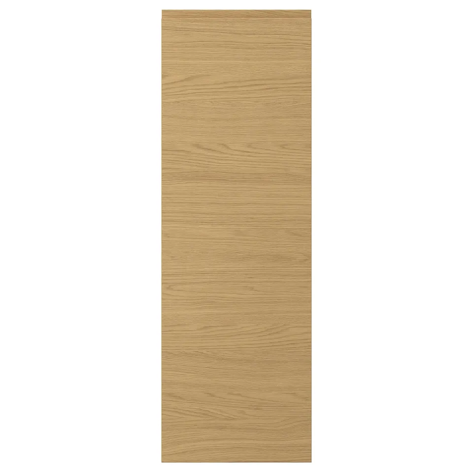 VOXTORP oak door panel with smooth finish, no handles, rectangular shape.