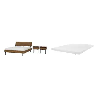 RÅDMANSÖ/ÅRBERGET Bed with 8cm thick mattress, latex,5 comfort zones, medium firm